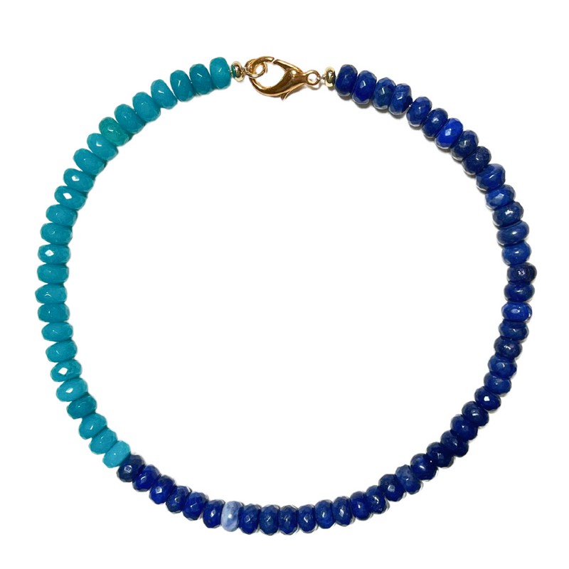 Two Toned Blue Necklace