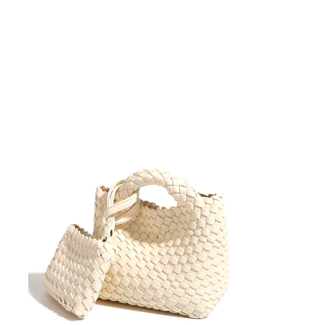 ◆Discovery EXPEDITION◆ Mesh Mini Tote Crossbody Bag IVORY Vacation Bags | Discovery-Expedition