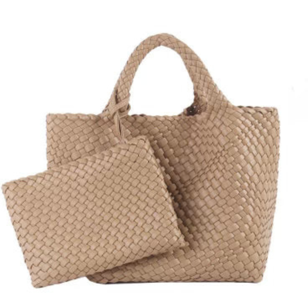 Woven Everyday Leather Shoulder Bag