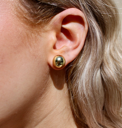 Gold Sphere Stud