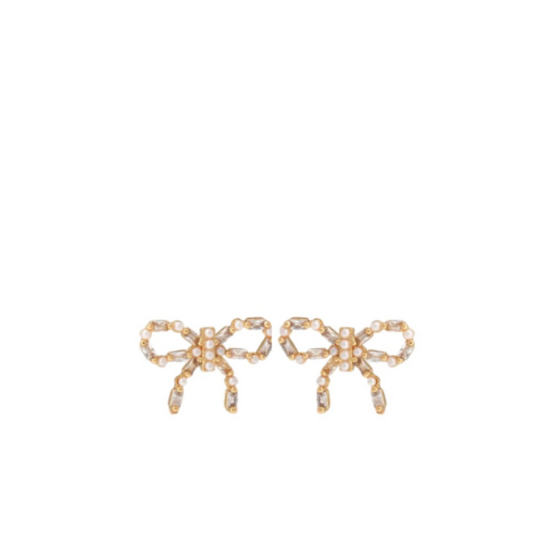 Petite and Pretty Bow Studs - (case pack of 2) - wholesale