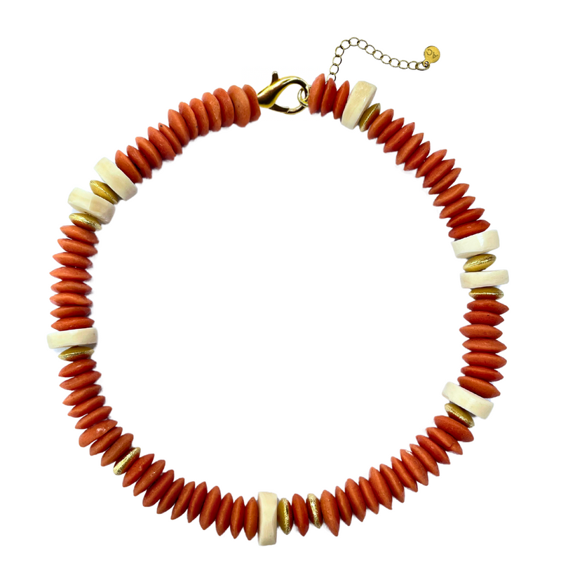 Capri Collar - Deep Orange