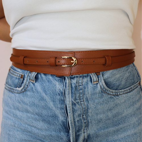 Modern Corset Belt - Saddle