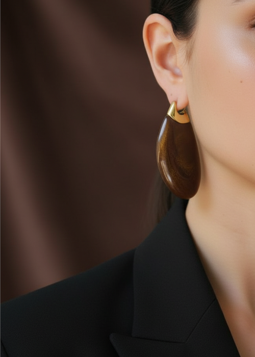 Harlow Earrings - Tortoise