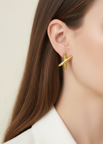 Clara Cross Studs