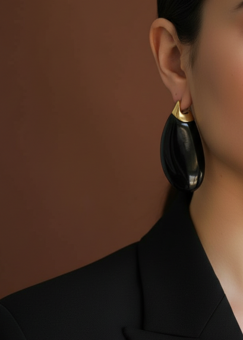 Harlow Earrings - Black