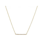 Micro Pave Bar Necklace