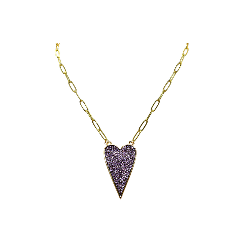 True Love Necklace - Purple