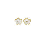 Clover Studs - White