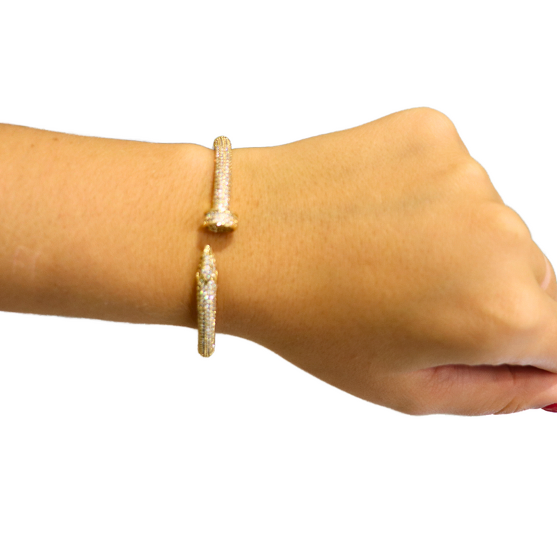 Pave Nail Tip Bangle