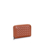 Mini Woven Wallet - brown