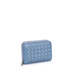 Mini Woven Wallet - blue