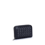 Mini Woven Wallet - black