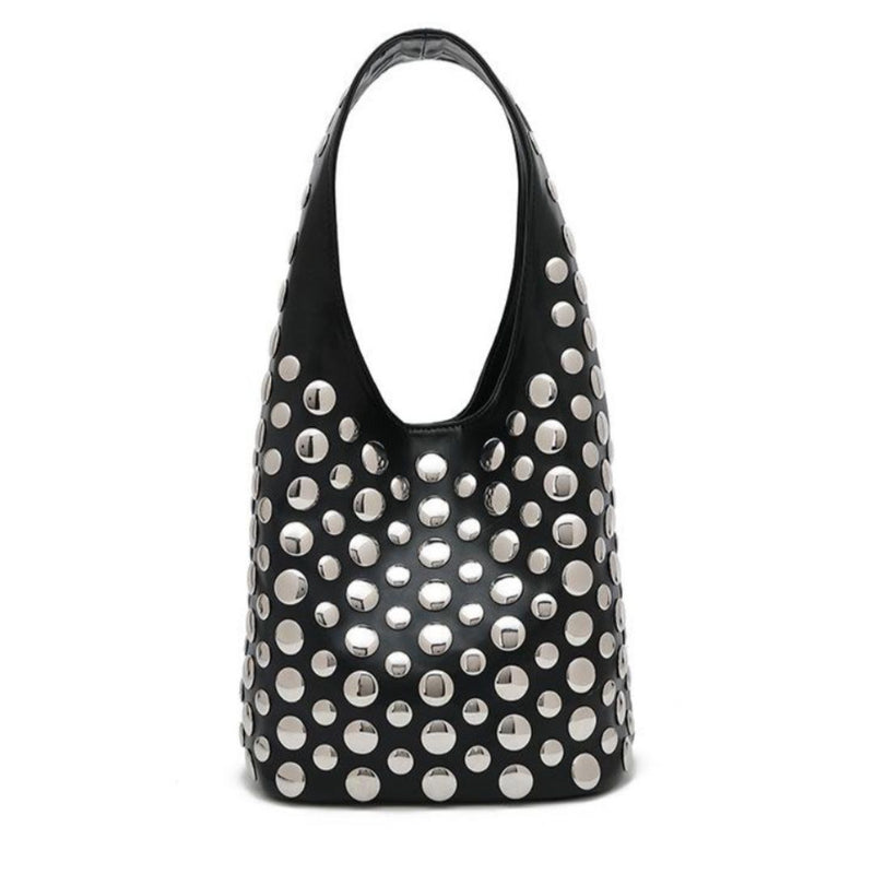 Stefani Studded Bag - Black