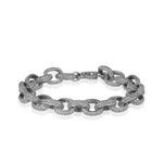 Pave Link Bracelet - silver - wholesale