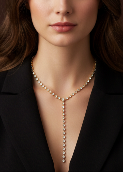 Linear Lariat Necklace