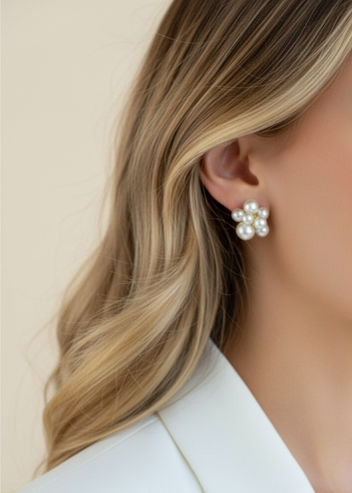 Pearl Cluster Stud