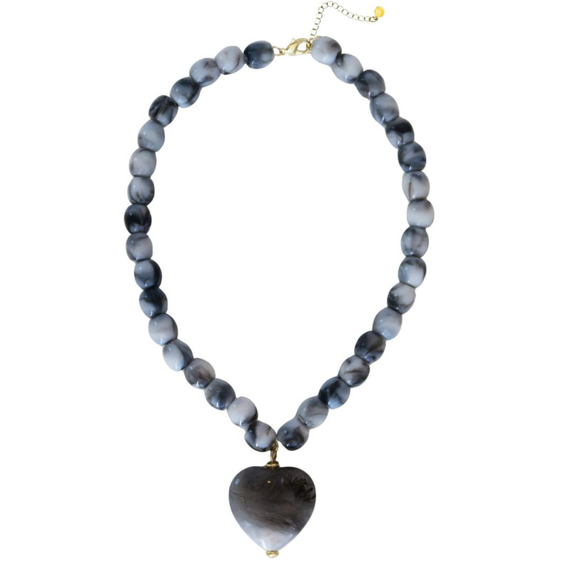 Amour Necklace - Gray