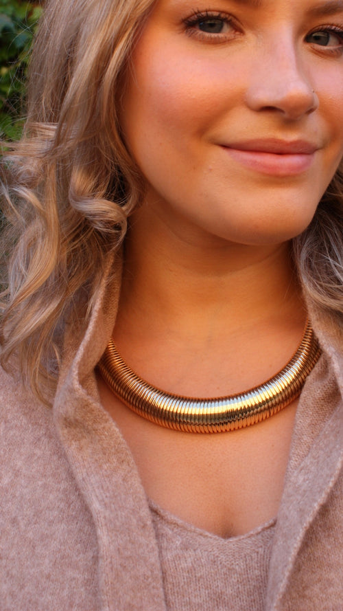 Gold Cobra Necklace