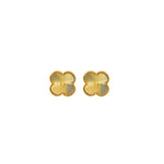 Gold Clover Studs