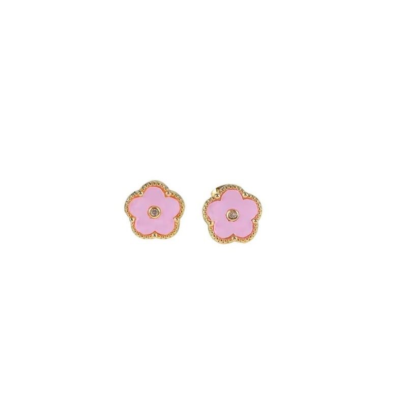 Clover Studs - Pink