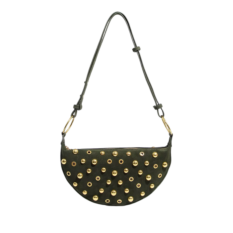 Maeve Studded Bag - Olive