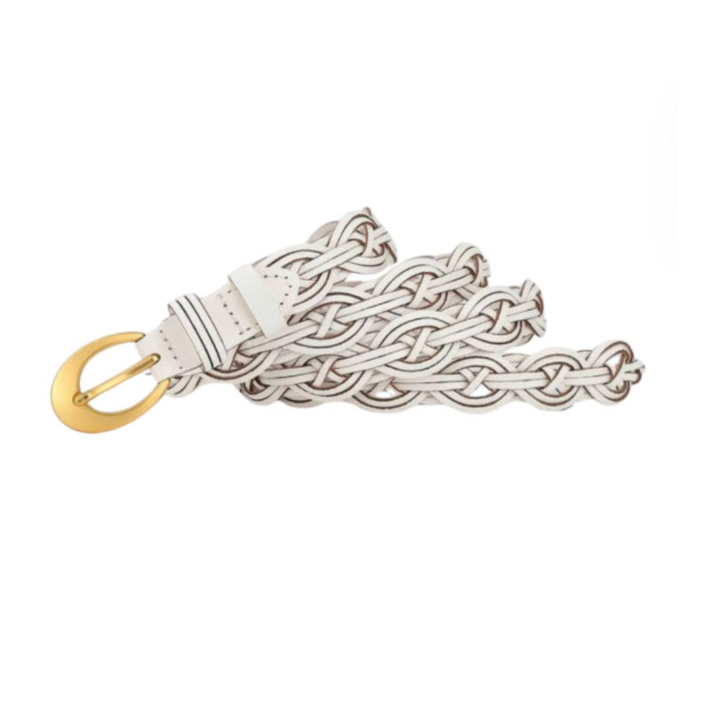 Braided Beatrice Belt - Ivory
