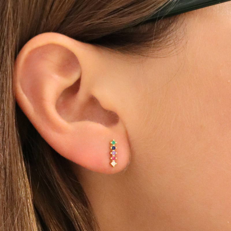 Cinco Party Stud - rainbow