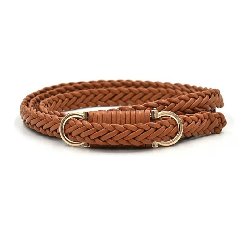 Woven Dollor Belt - Tan