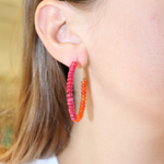 Sugar Gem Hoops-orange raspberry