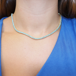 Turquoise Tennis Necklace