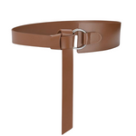 Thick and Thin Pull Through Belt - Brown