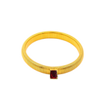 Singular Diamond Cobra Bracelet - Red