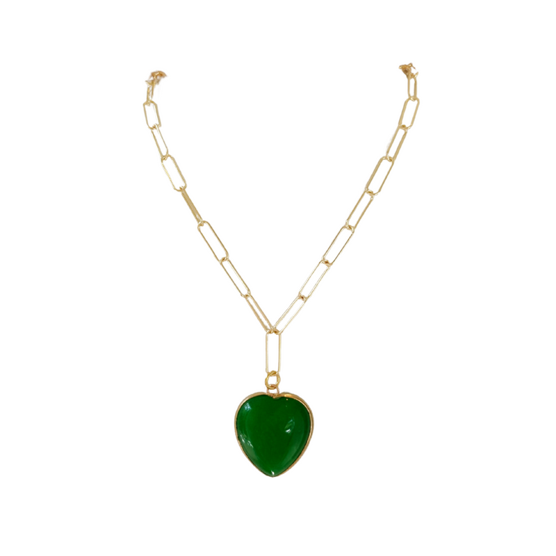 Knox Charm Necklace - Emerald