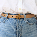 Criss Cross Belt - Tan