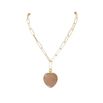 Knox Charm Necklace - Light Pink