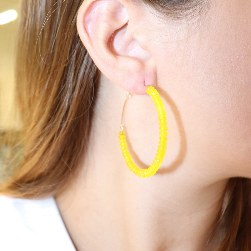 Sugar Gem Hoops-lemon