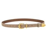 Sleek Sueded Belt - Grey