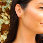 Pave Turquoise Round Stud