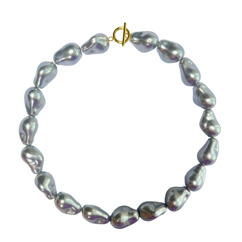 Ariel Pearl Collar - Silver