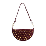 Maeve Studded Bag - Burgundy