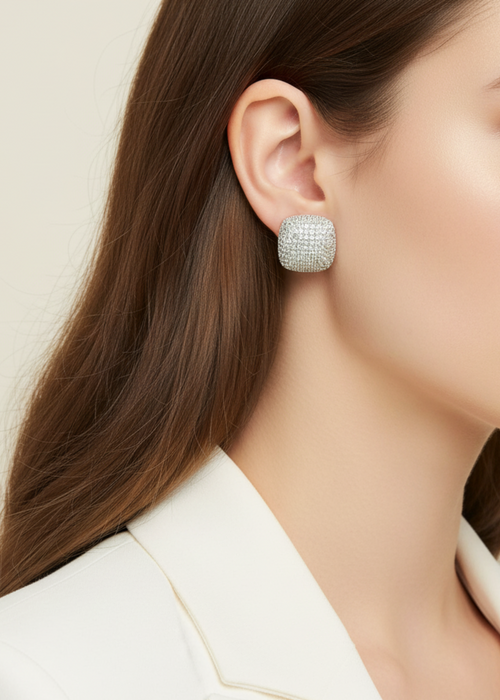 Soiree Studs - Silver