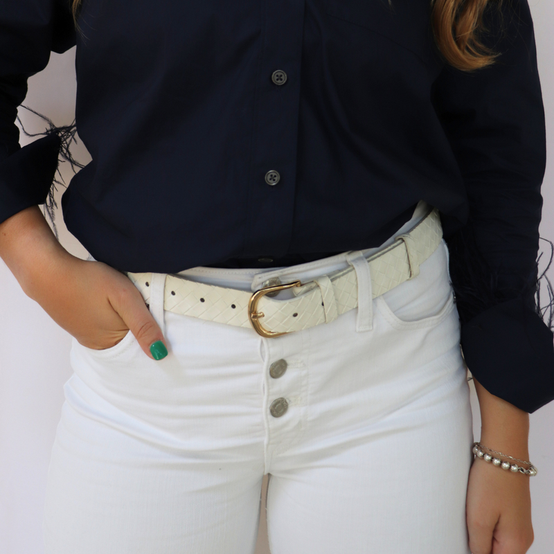 Braided Belt - Ivory