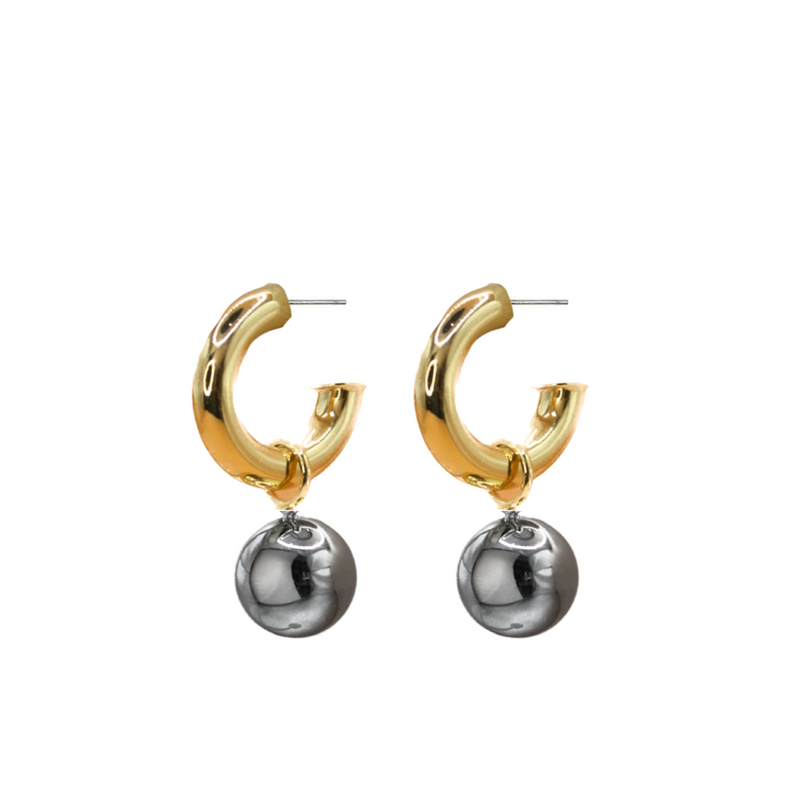 Drop Everything Hoops - Mixed Metal