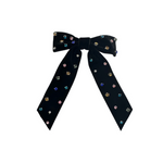 Preppy Party Girl Bow - black