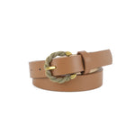 Twisted Buckle Belt - brown - wholesale
