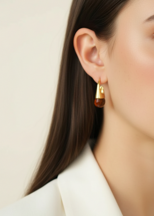 Somerset Earring - Tortoise