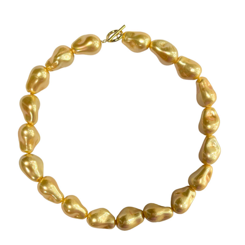 Ariel Pearl Collar - Champagne