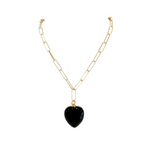 Knox Charm Necklace - Black