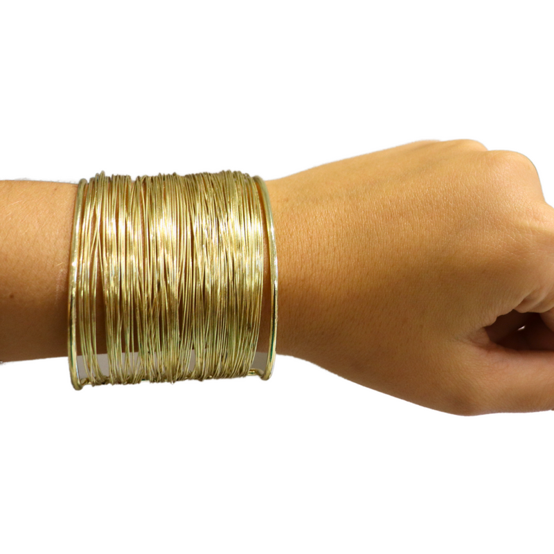 Gold Wire Cuff